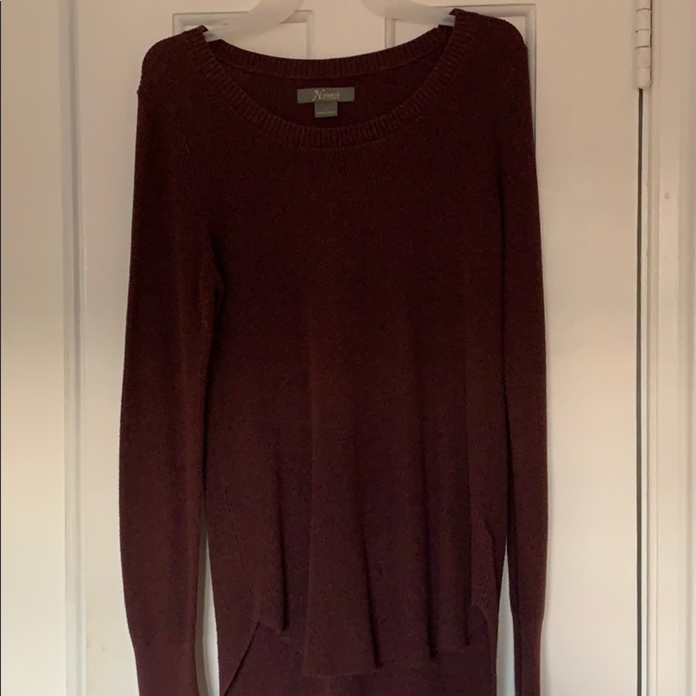 Maroon scoop neck sweater